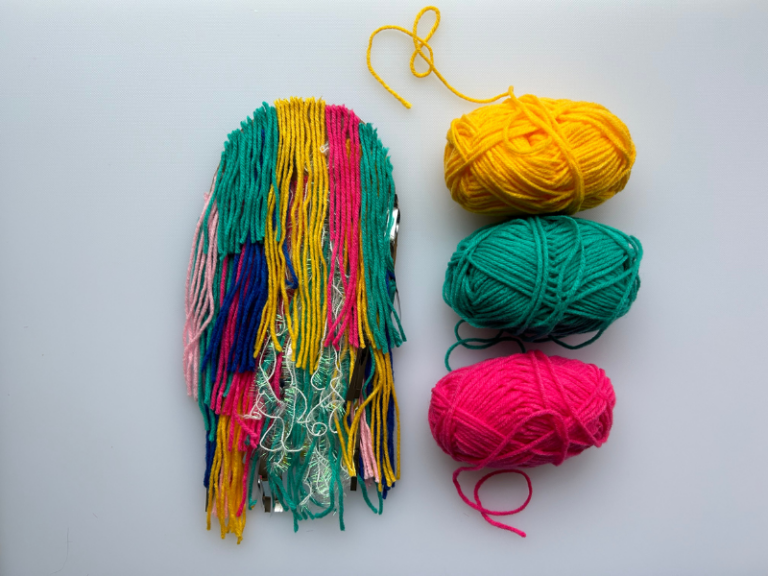 yarn wall hanging