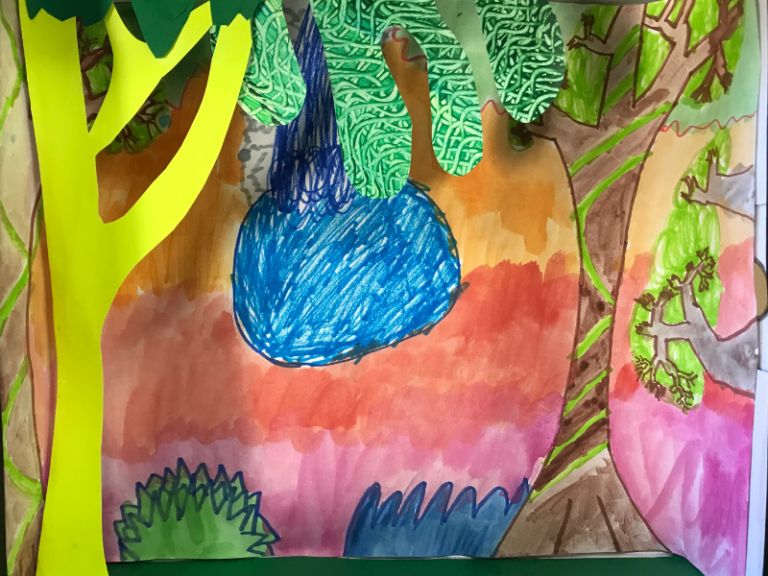 shoebox diorama background