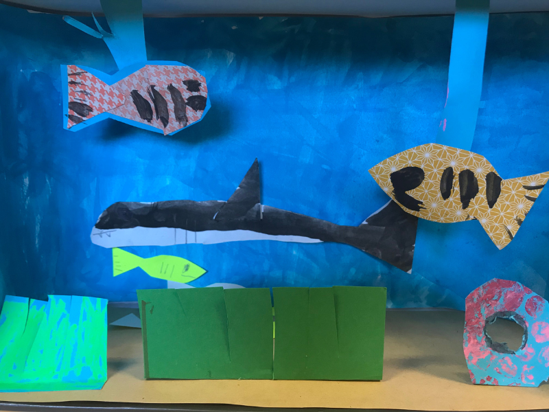 under the sea shoebox diorama