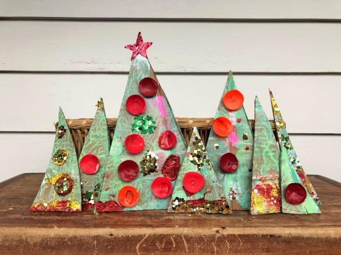cardboard christmas trees _ rachel withers
