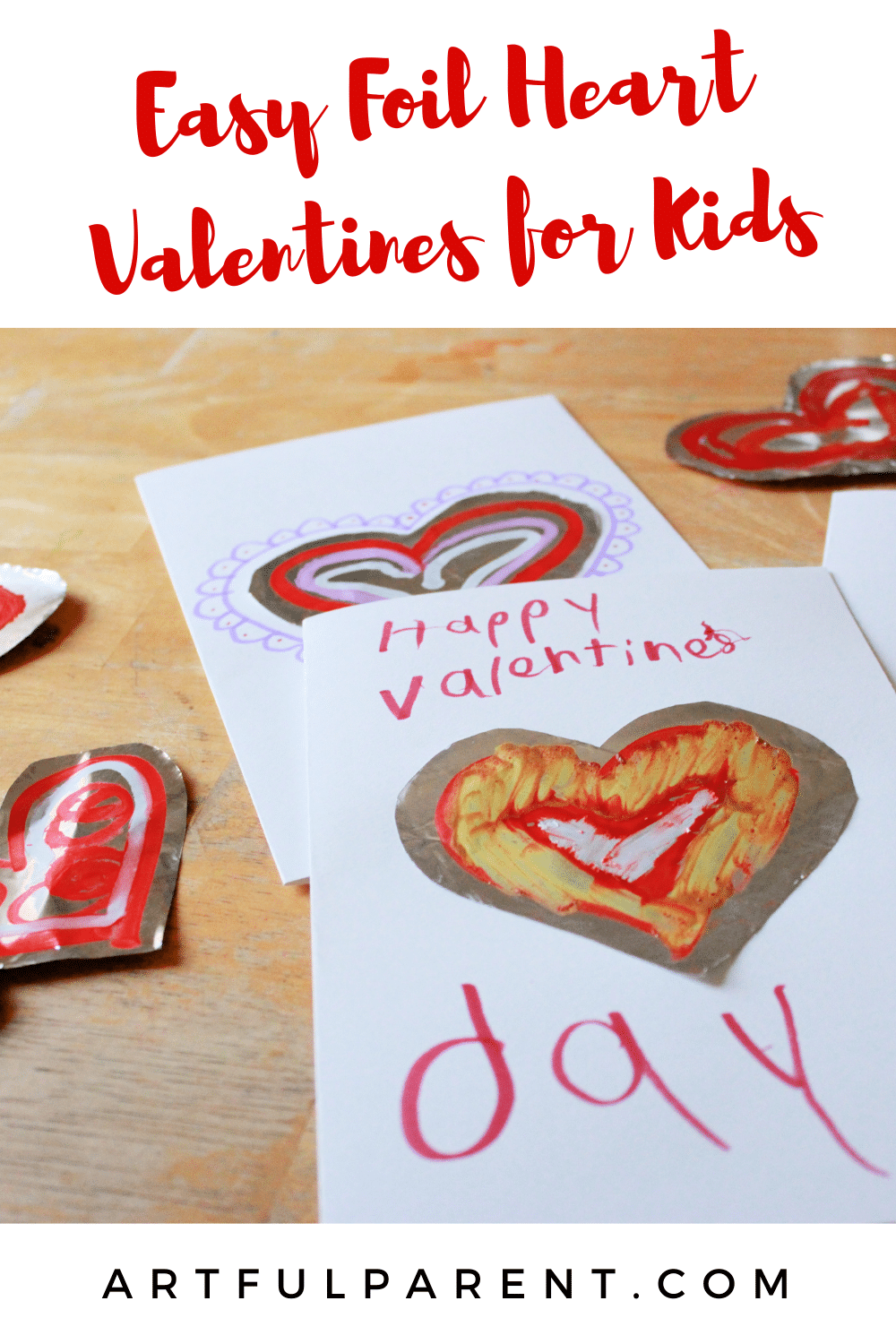 foil hearts pinterest