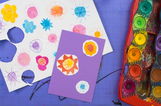 Watercolor Art Activities for Kids - Doodle Flowers 5