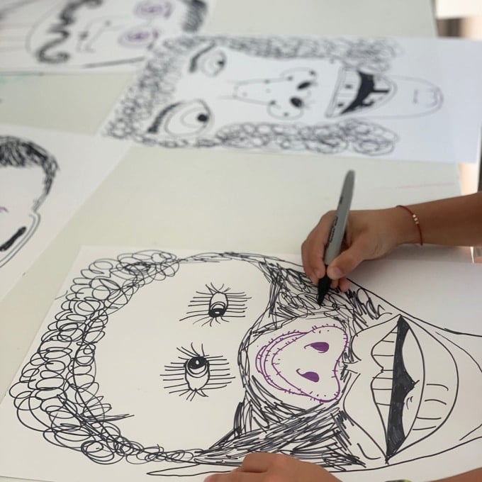 exquisite corpse drawing