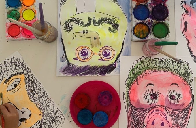 painted faces