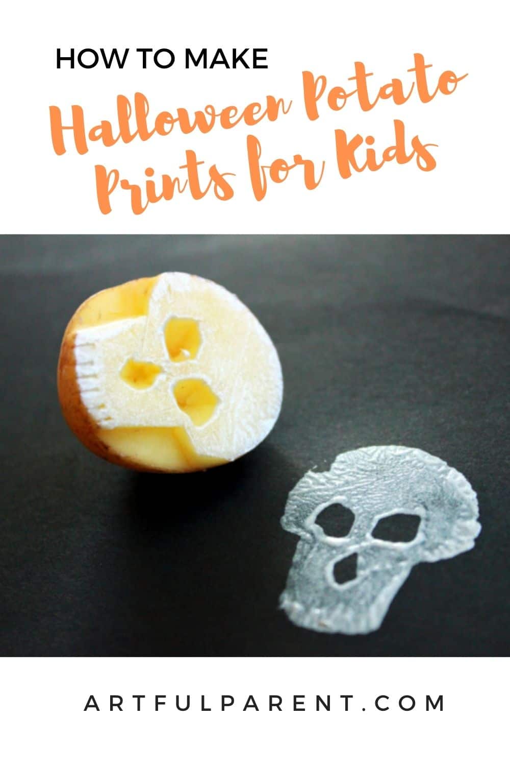 Halloween potato prints pinterest graphic