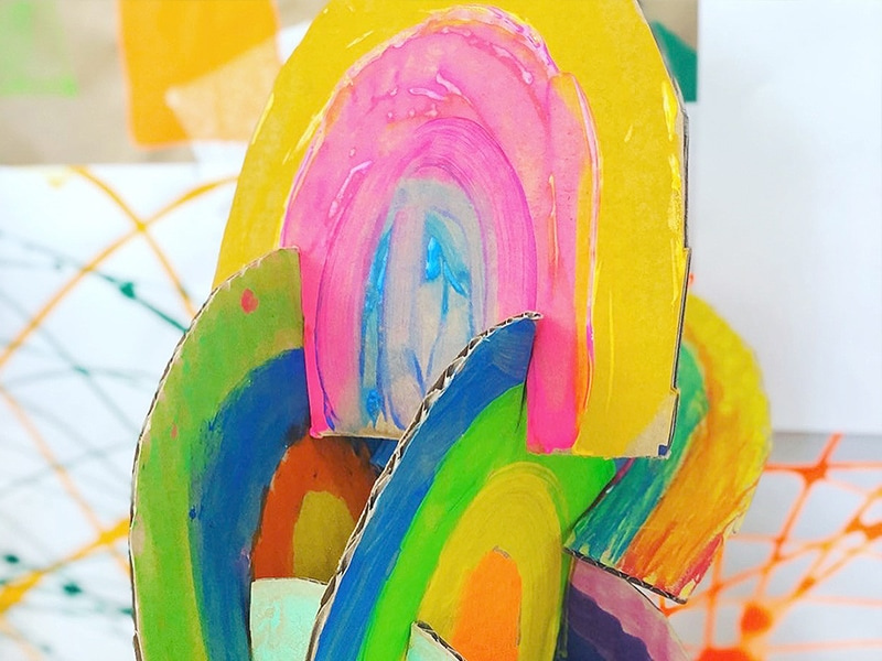 rainbow sculpture