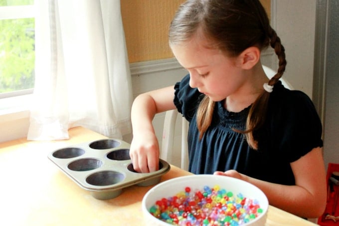 making melted bead suncatchers