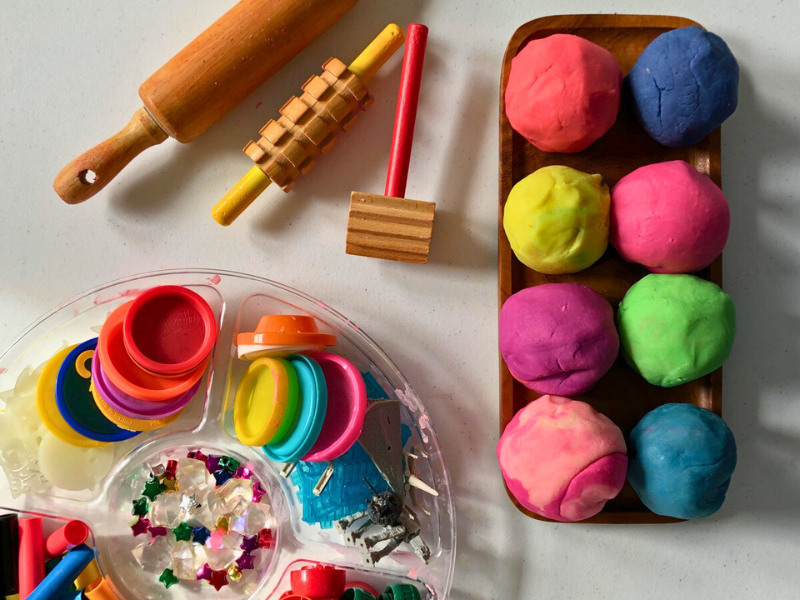 playdough set up