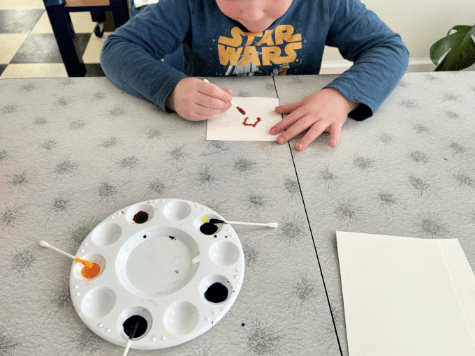 painting with q tips