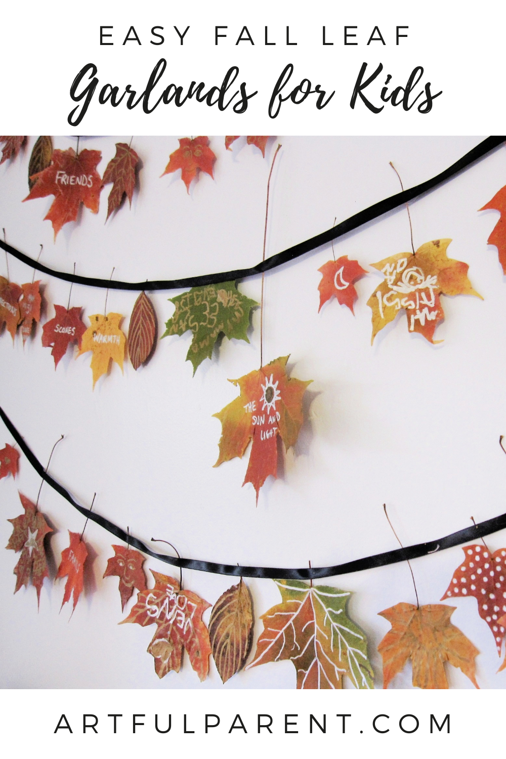 fall leaf garlands pin