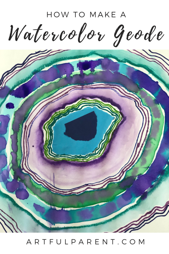 How to Paint a Watercolor Geode_Pin