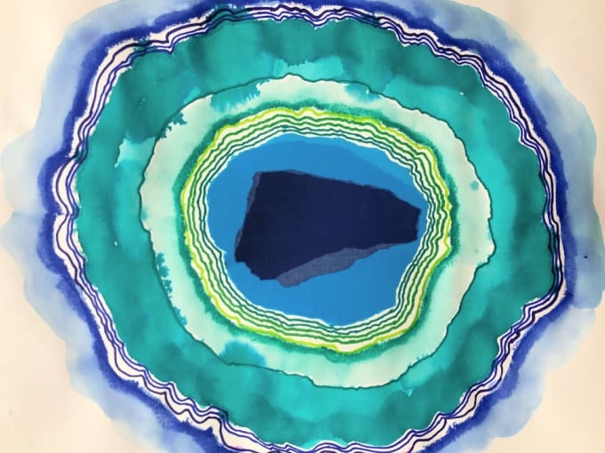 how to paint a watercolor geode
_danielle falk
