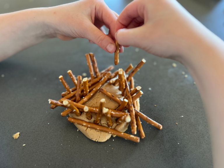 making easter snack