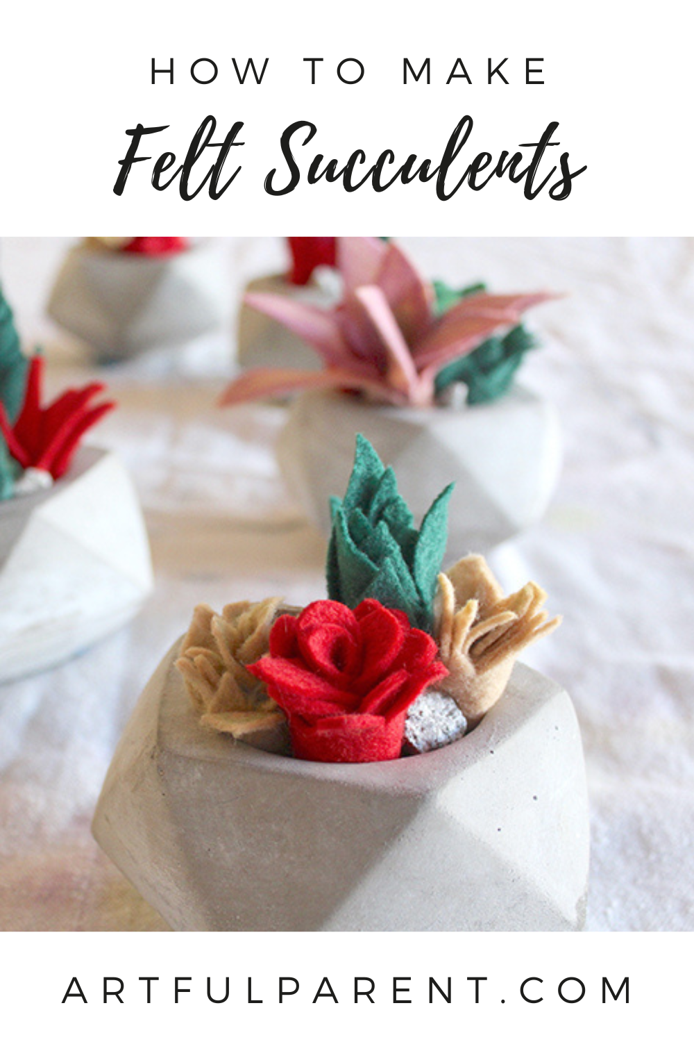 felt succulents pinterest
