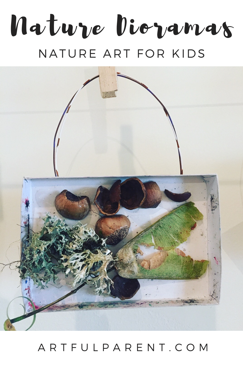 nature diorama pin
