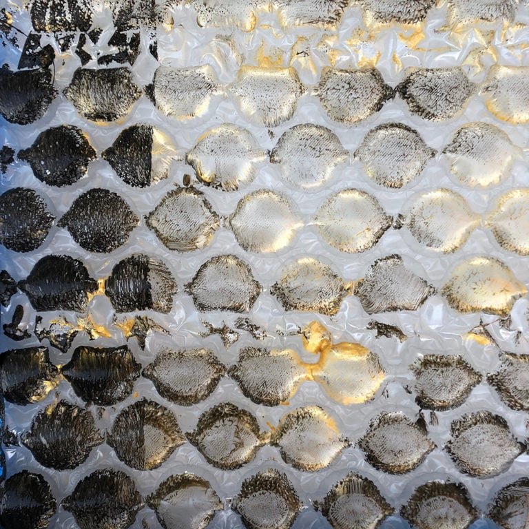 painting with bubble wrap