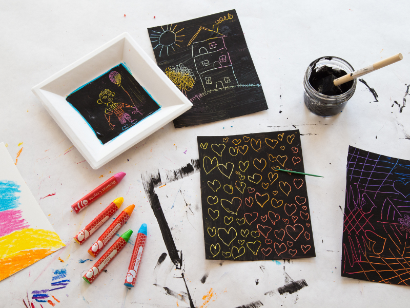DIY scratch art