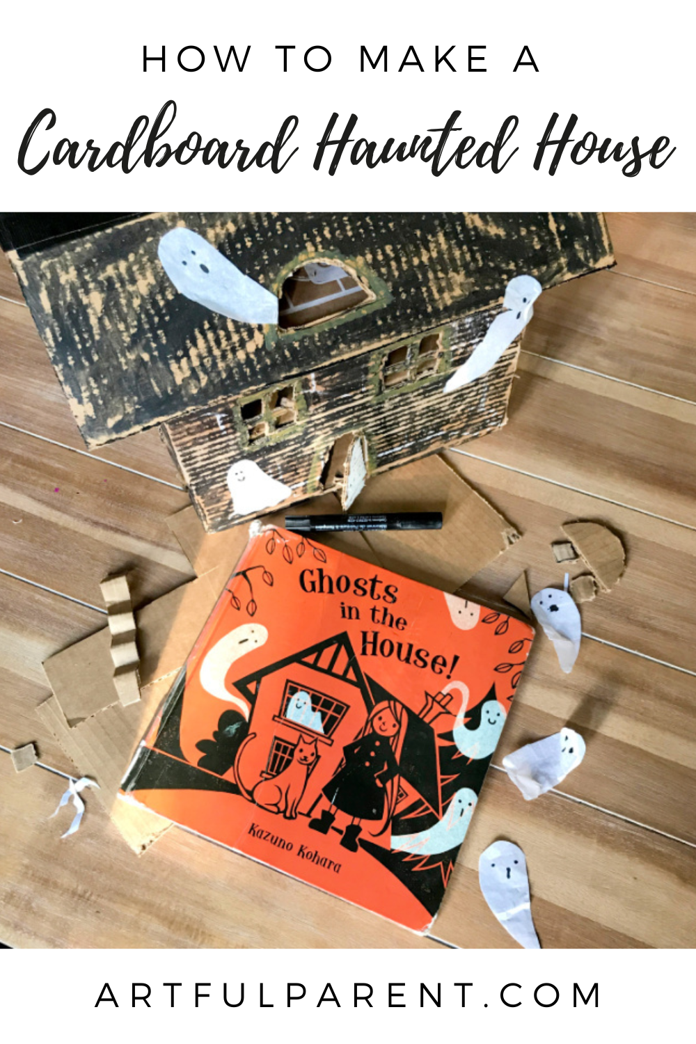 cardboard haunted house pinterest