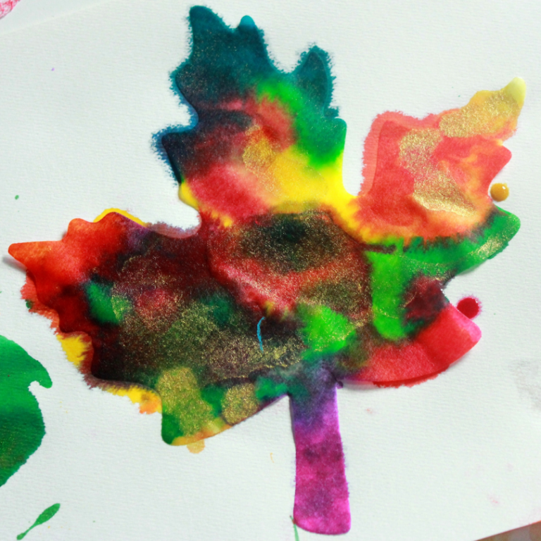painted leaf