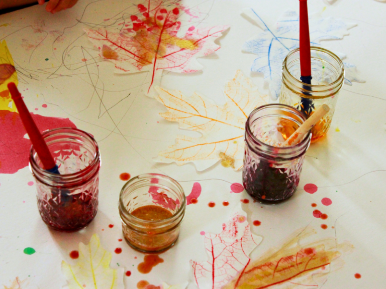 painting leaves