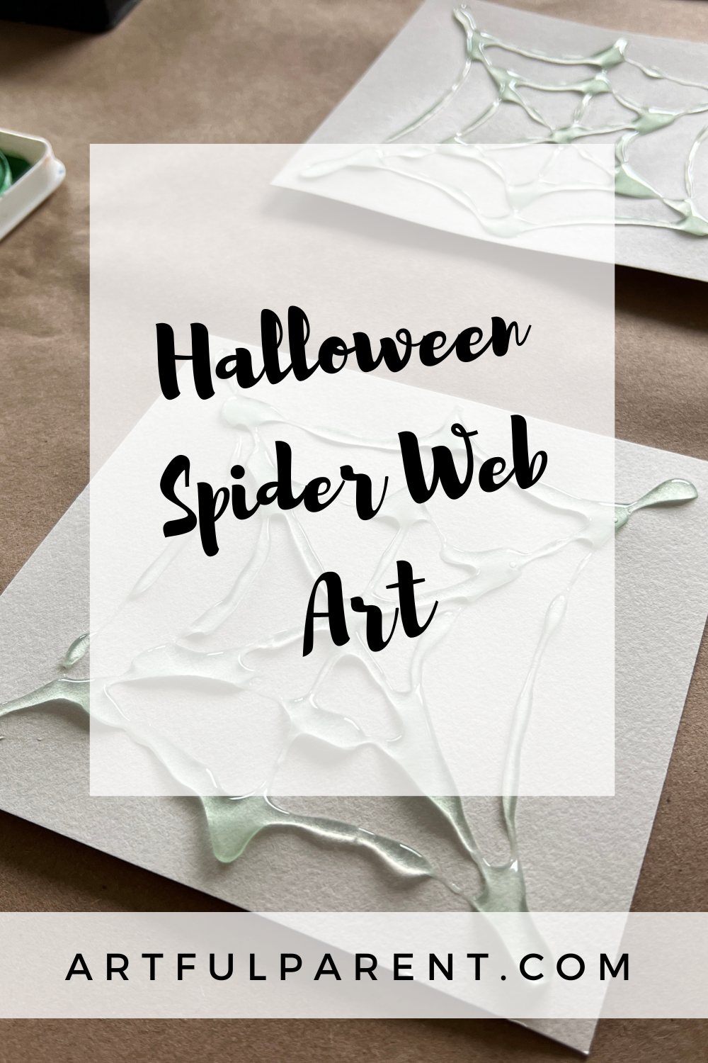 How to Do Halloween Spiderweb Art