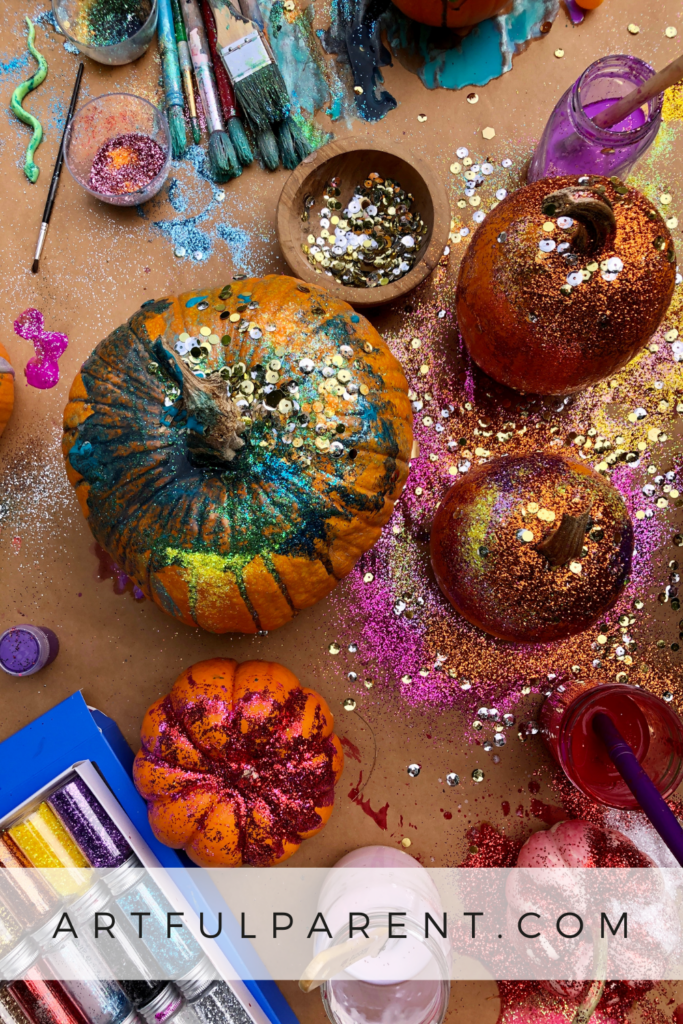 painting pumpkins