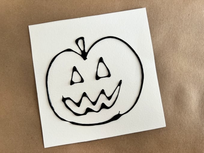 black glue pumpkin