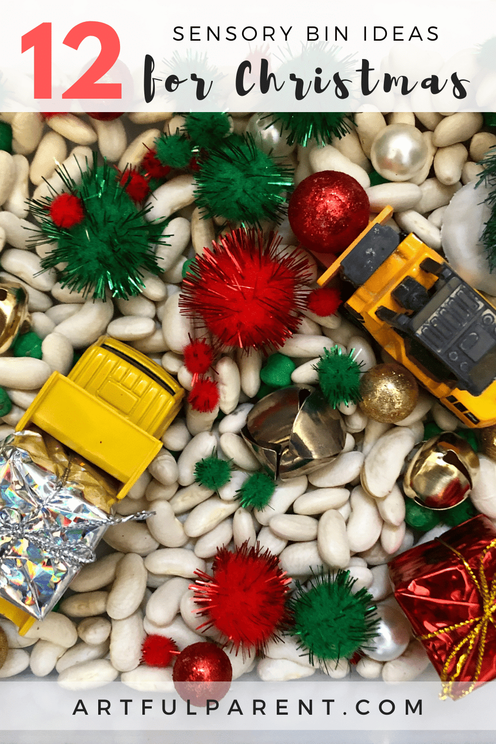 12 Christmas Sensory Bins for Kids