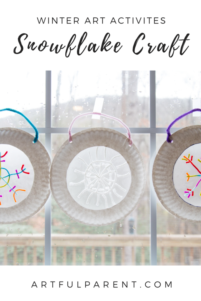 snowflake craft pin
