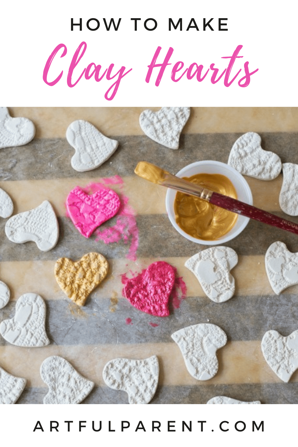 clay hearts pinterest