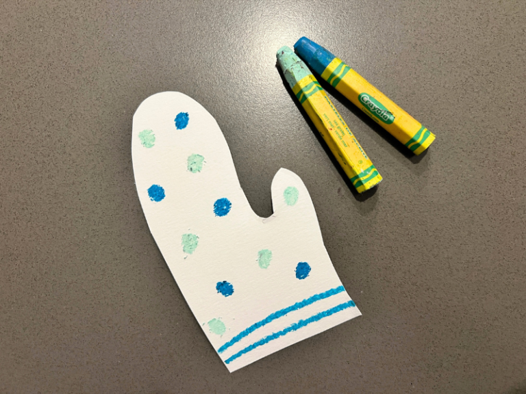 drawing on mittens