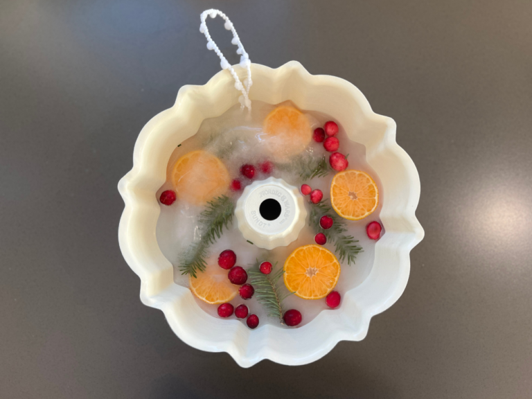 frozen ice wreath