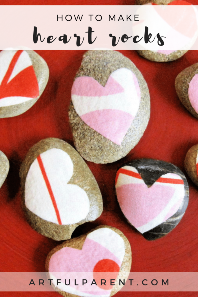 heart rocks pin