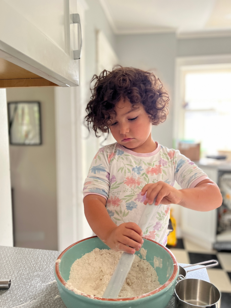 making muffins
