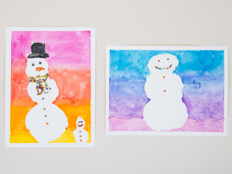 snowman paintings
