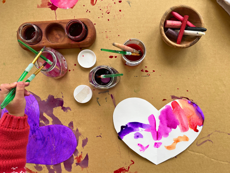 painting hearts