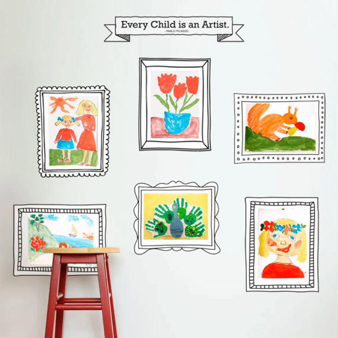 display art stickers