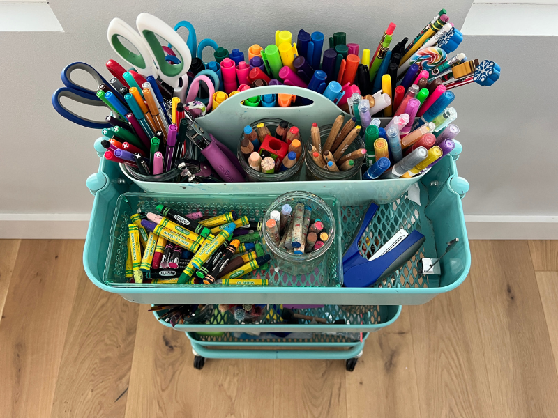 art caddy in cart