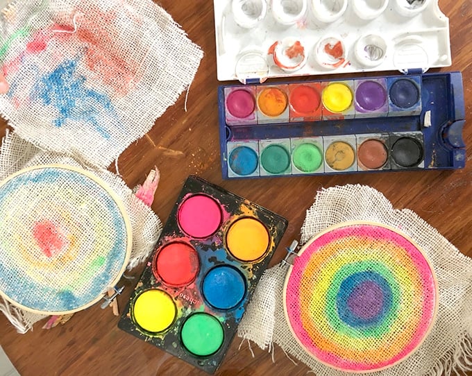 painting burlap