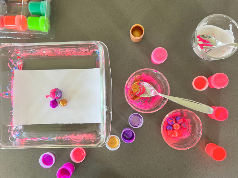 painting with marbles