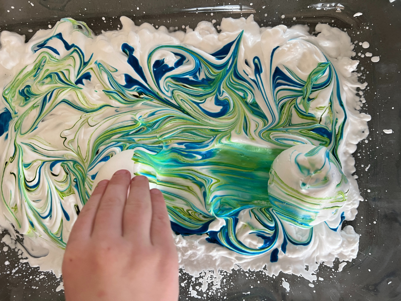shaving cream eggs