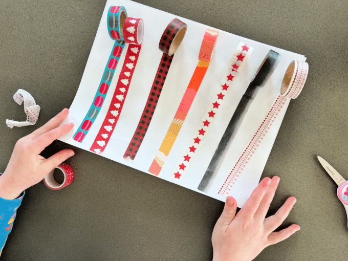 washi tape lines
