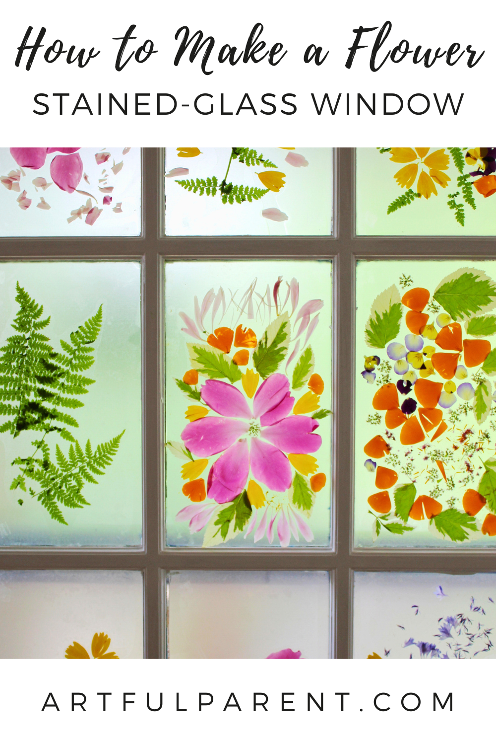 Flower stained glass - pinterest