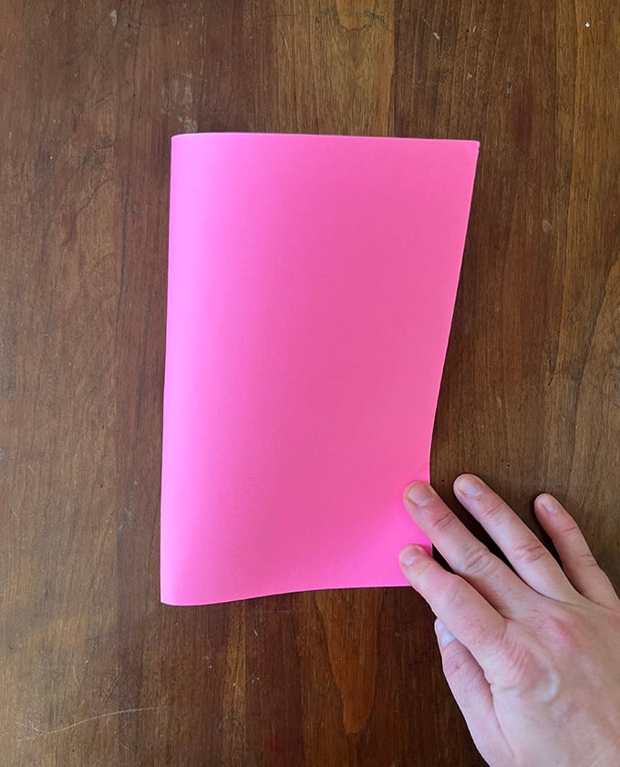 fold paper in half