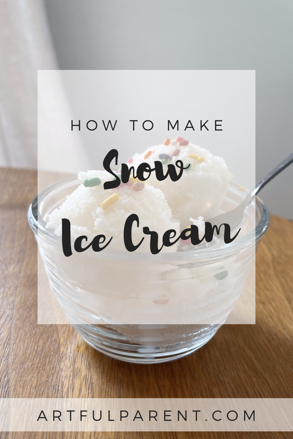 How to Make Snow Ice Cream