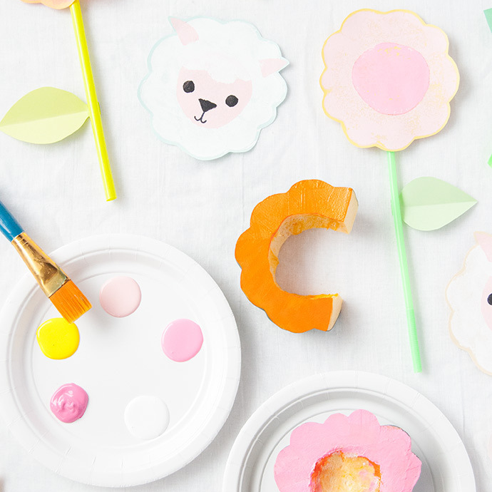 squash prints for easter