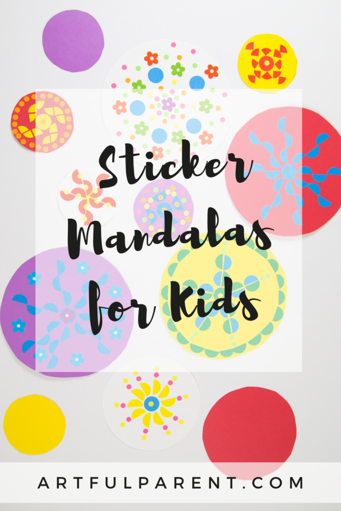sticker mandalas pin