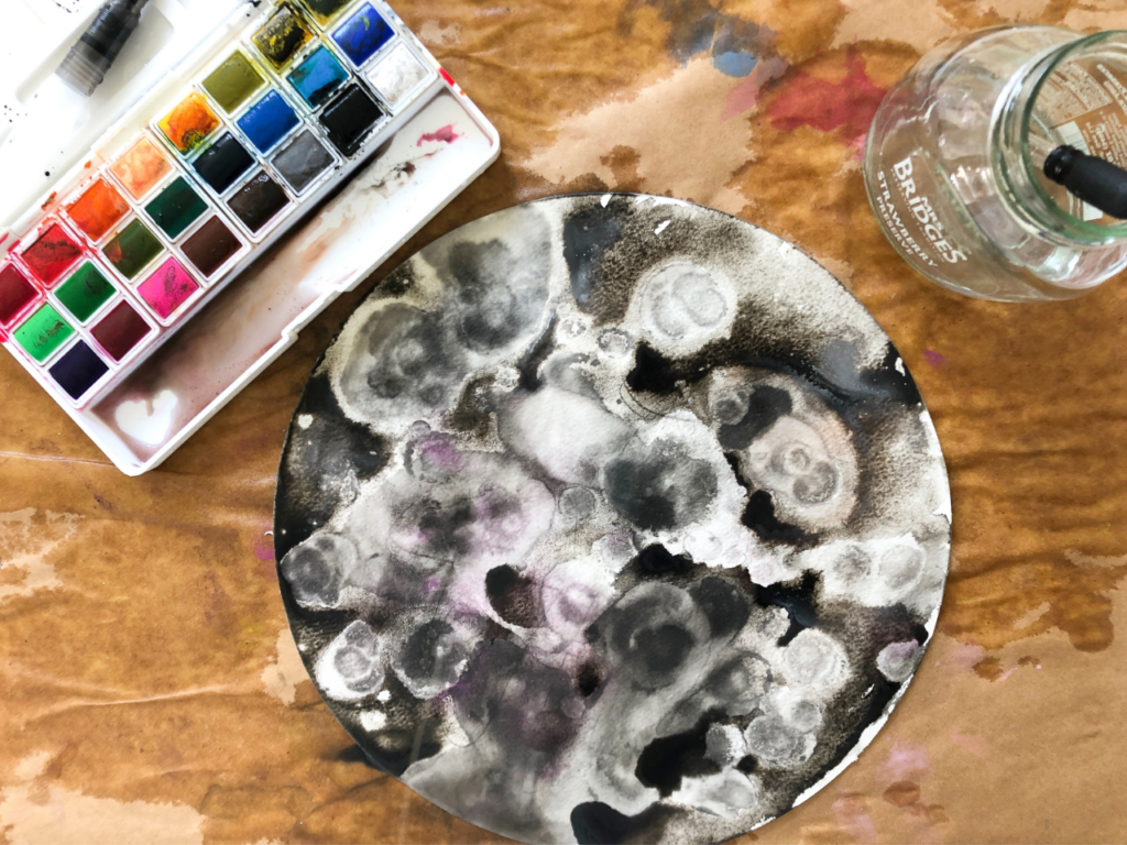 watercolor planet