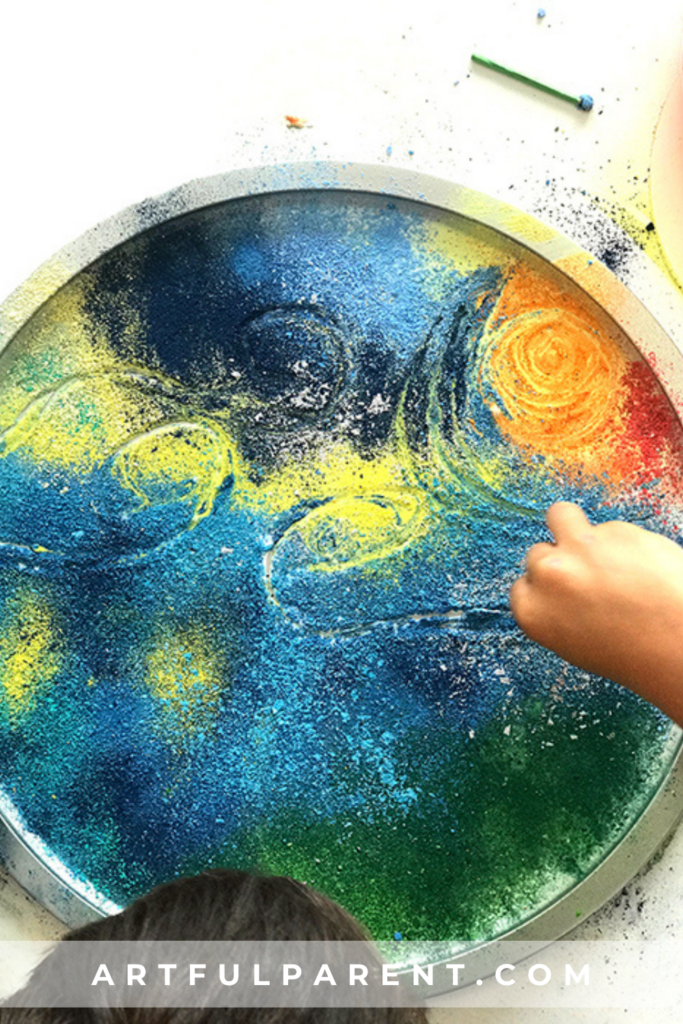 Van Gogh chalk art _ pin