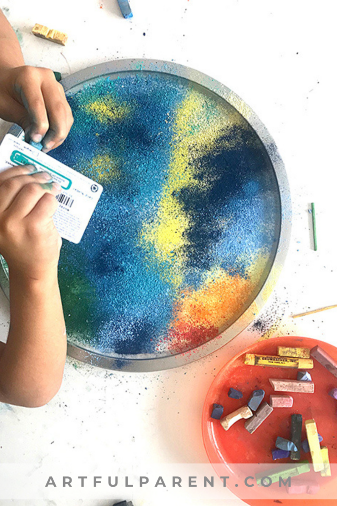 How to Make Chalk Art Inspired by "The Starry Night"_ pin